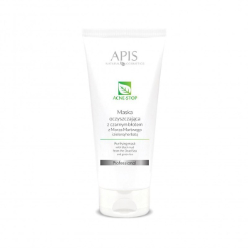 APIS Acne-Stop maska oczyszczająca z czarnym błotem 200ml
